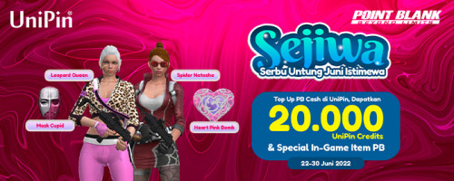 SEJIWA – Serbu Untung Juni Istimewa dengan Top Up PB Cash di UniPin